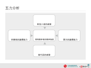 企業用 五力分析 PPT下載