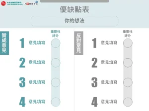 優缺點表 藍灰 企業用板
