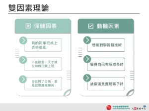 雙因素理論 深淺藍綠 企業用板