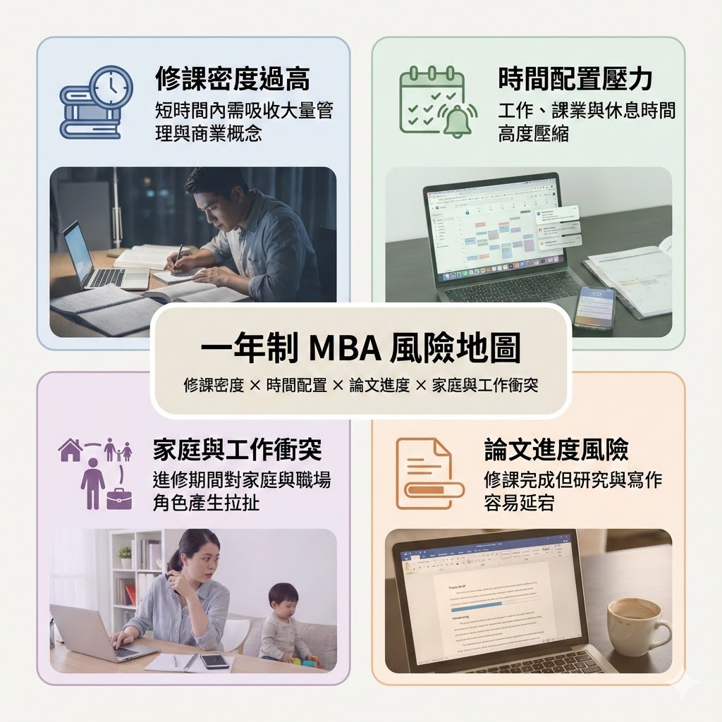 圖片位置:一年制 MBA 常見風險地圖