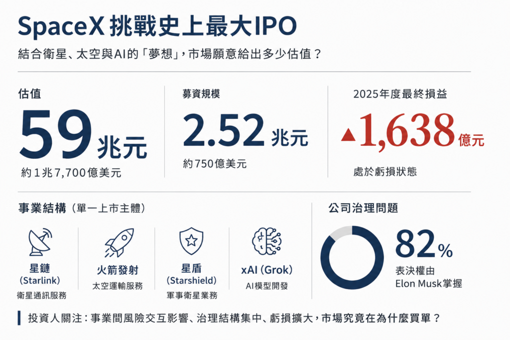 SpaceX 挑戰史上最大IPO：創新願景與公司治理的兩難