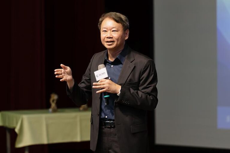 行政院人事行政總處公務人力發展學院廖英掌副院長，為活動進行開場致詞。（圖／中金院提供）